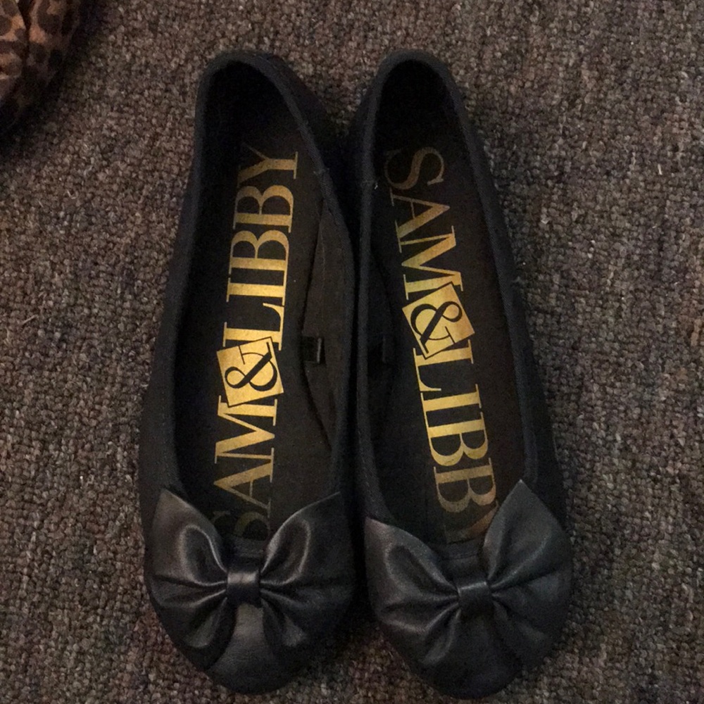 Sam & Libby navy flats